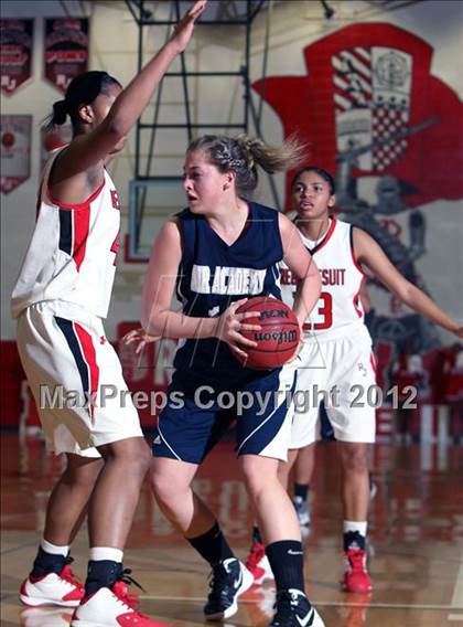 Thumbnail 2 in Regis Jesuit vs. Air Academy (Regis Hoop Classic) photogallery.