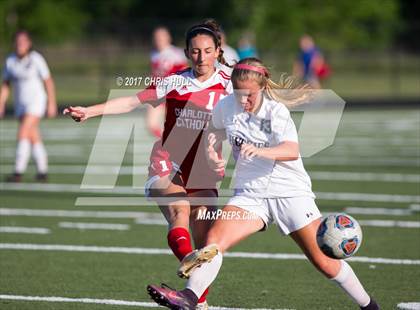 Thumbnail 1 in Charlotte Catholic @ Hough (NCHSAA 4A Playoff) photogallery.