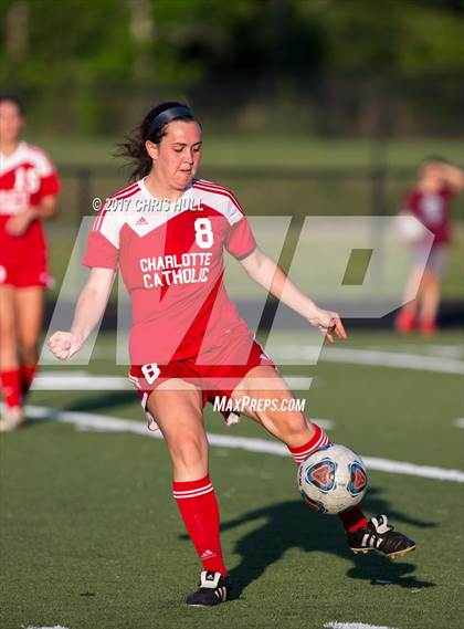 Thumbnail 2 in Charlotte Catholic @ Hough (NCHSAA 4A Playoff) photogallery.