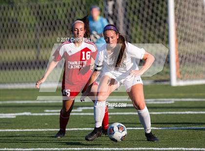 Thumbnail 2 in Charlotte Catholic @ Hough (NCHSAA 4A Playoff) photogallery.