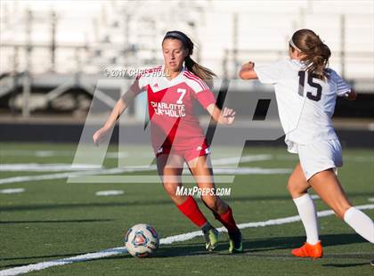 Thumbnail 2 in Charlotte Catholic @ Hough (NCHSAA 4A Playoff) photogallery.