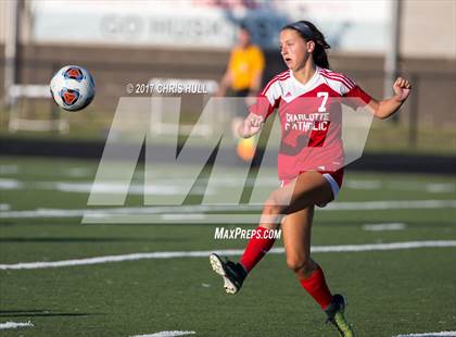 Thumbnail 1 in Charlotte Catholic @ Hough (NCHSAA 4A Playoff) photogallery.
