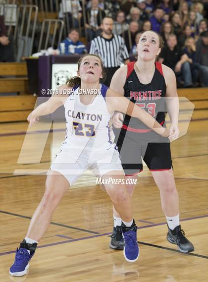 Thumbnail 1 in Prentice @ Clayton (WIAA D5 Regional Semifinal)  photogallery.