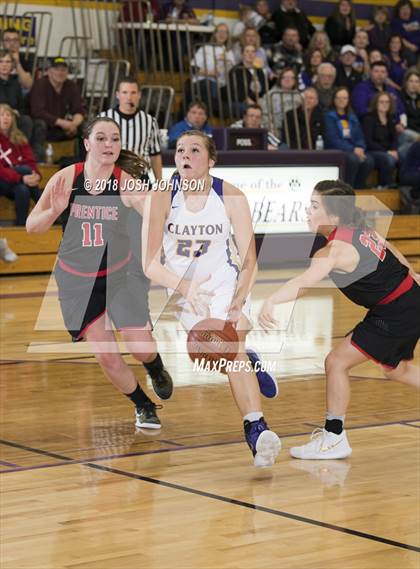 Thumbnail 1 in Prentice @ Clayton (WIAA D5 Regional Semifinal)  photogallery.