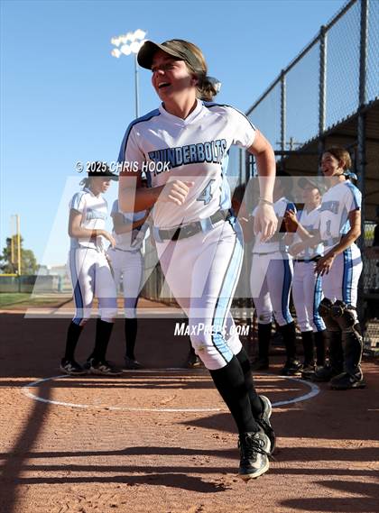 Thumbnail 2 in Mica Mountain vs Salpointe Catholic (AIA Softball 4A Semifinal) photogallery.