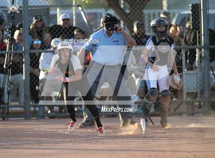 Thumbnail 2 in Mica Mountain vs Salpointe Catholic (AIA Softball 4A Semifinal) photogallery.