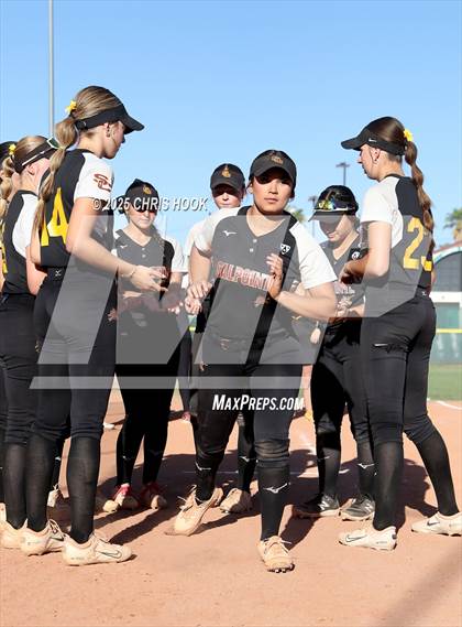 Thumbnail 3 in Mica Mountain vs Salpointe Catholic (AIA Softball 4A Semifinal) photogallery.