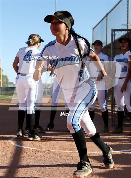 Thumbnail 1 in Mica Mountain vs Salpointe Catholic (AIA Softball 4A Semifinal) photogallery.