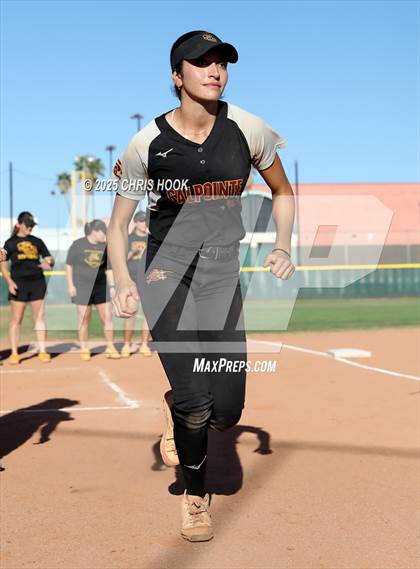 Thumbnail 1 in Mica Mountain vs Salpointe Catholic (AIA Softball 4A Semifinal) photogallery.