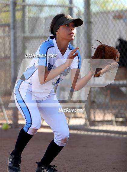 Thumbnail 3 in Mica Mountain vs Salpointe Catholic (AIA Softball 4A Semifinal) photogallery.