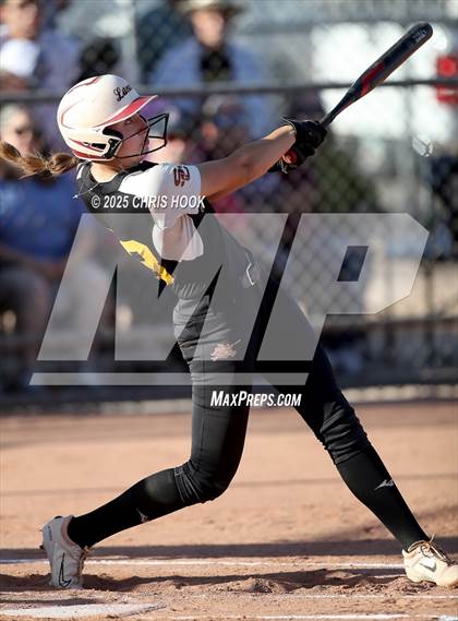 Thumbnail 3 in Mica Mountain vs Salpointe Catholic (AIA Softball 4A Semifinal) photogallery.