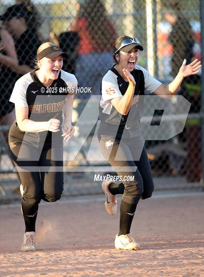 Thumbnail 2 in Mica Mountain vs Salpointe Catholic (AIA Softball 4A Semifinal) photogallery.