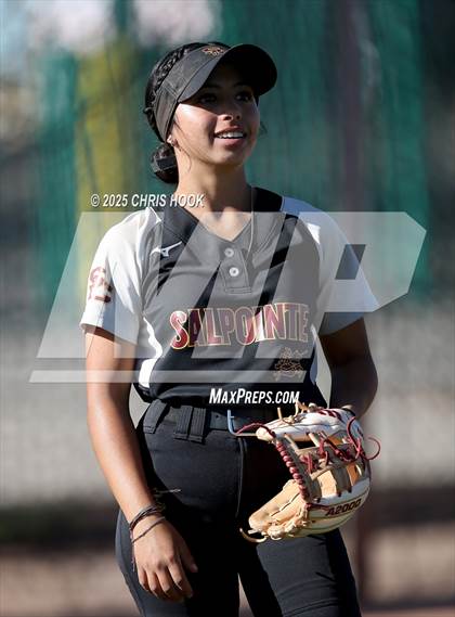 Thumbnail 1 in Mica Mountain vs Salpointe Catholic (AIA Softball 4A Semifinal) photogallery.