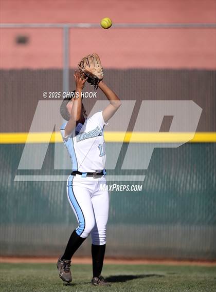 Thumbnail 2 in Mica Mountain vs Salpointe Catholic (AIA Softball 4A Semifinal) photogallery.