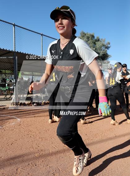 Thumbnail 2 in Mica Mountain vs Salpointe Catholic (AIA Softball 4A Semifinal) photogallery.
