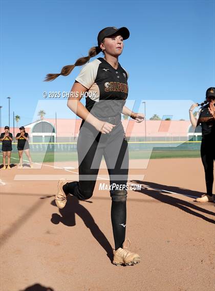 Thumbnail 1 in Mica Mountain vs Salpointe Catholic (AIA Softball 4A Semifinal) photogallery.