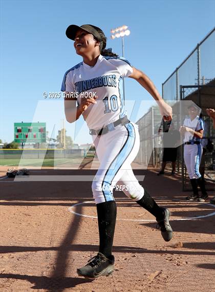Thumbnail 2 in Mica Mountain vs Salpointe Catholic (AIA Softball 4A Semifinal) photogallery.