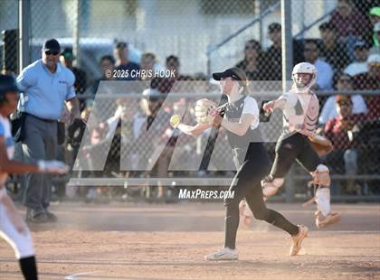 Thumbnail 3 in Mica Mountain vs Salpointe Catholic (AIA Softball 4A Semifinal) photogallery.