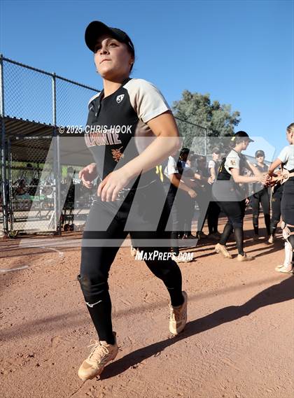 Thumbnail 1 in Mica Mountain vs Salpointe Catholic (AIA Softball 4A Semifinal) photogallery.