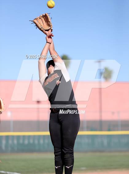 Thumbnail 2 in Mica Mountain vs Salpointe Catholic (AIA Softball 4A Semifinal) photogallery.