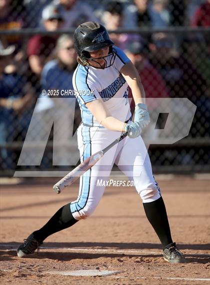 Thumbnail 3 in Mica Mountain vs Salpointe Catholic (AIA Softball 4A Semifinal) photogallery.