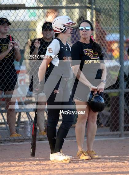 Thumbnail 2 in Mica Mountain vs Salpointe Catholic (AIA Softball 4A Semifinal) photogallery.