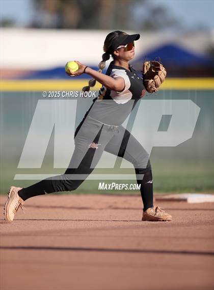 Thumbnail 3 in Mica Mountain vs Salpointe Catholic (AIA Softball 4A Semifinal) photogallery.