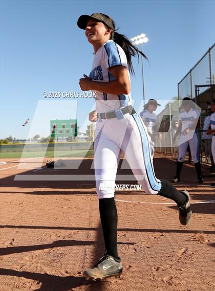 Thumbnail 1 in Mica Mountain vs Salpointe Catholic (AIA Softball 4A Semifinal) photogallery.
