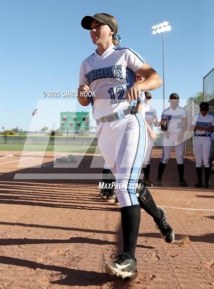 Thumbnail 2 in Mica Mountain vs Salpointe Catholic (AIA Softball 4A Semifinal) photogallery.