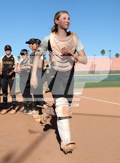 Thumbnail 2 in Mica Mountain vs Salpointe Catholic (AIA Softball 4A Semifinal) photogallery.