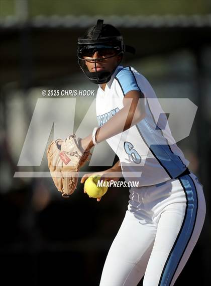 Thumbnail 2 in Mica Mountain vs Salpointe Catholic (AIA Softball 4A Semifinal) photogallery.