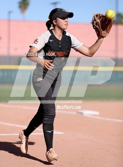 Thumbnail 1 in Mica Mountain vs Salpointe Catholic (AIA Softball 4A Semifinal) photogallery.