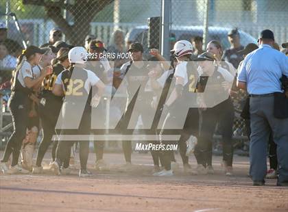 Thumbnail 2 in Mica Mountain vs Salpointe Catholic (AIA Softball 4A Semifinal) photogallery.