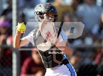 Thumbnail 3 in Mica Mountain vs Salpointe Catholic (AIA Softball 4A Semifinal) photogallery.