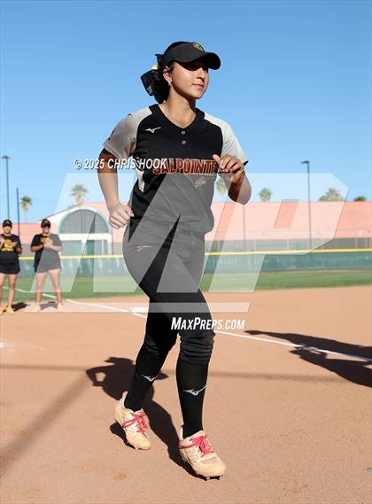 Thumbnail 3 in Mica Mountain vs Salpointe Catholic (AIA Softball 4A Semifinal) photogallery.