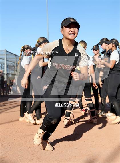 Thumbnail 3 in Mica Mountain vs Salpointe Catholic (AIA Softball 4A Semifinal) photogallery.