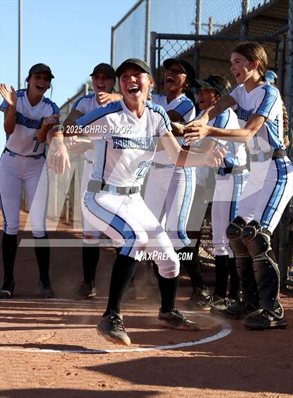 Thumbnail 1 in Mica Mountain vs Salpointe Catholic (AIA Softball 4A Semifinal) photogallery.