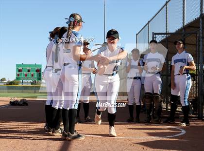 Thumbnail 3 in Mica Mountain vs Salpointe Catholic (AIA Softball 4A Semifinal) photogallery.