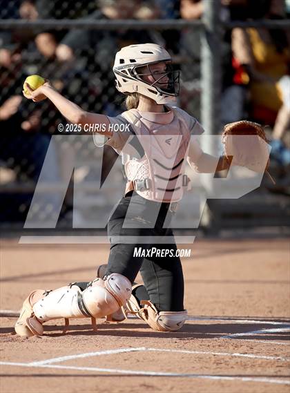 Thumbnail 1 in Mica Mountain vs Salpointe Catholic (AIA Softball 4A Semifinal) photogallery.