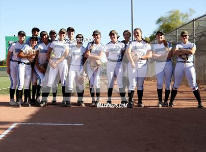 Thumbnail 3 in Mica Mountain vs Salpointe Catholic (AIA Softball 4A Semifinal) photogallery.