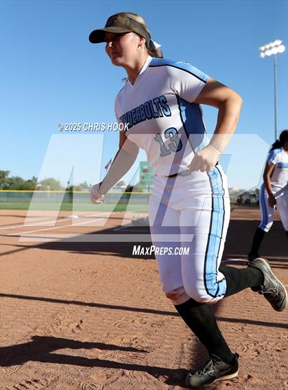 Thumbnail 2 in Mica Mountain vs Salpointe Catholic (AIA Softball 4A Semifinal) photogallery.