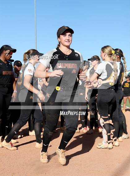 Thumbnail 1 in Mica Mountain vs Salpointe Catholic (AIA Softball 4A Semifinal) photogallery.