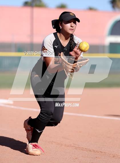 Thumbnail 2 in Mica Mountain vs Salpointe Catholic (AIA Softball 4A Semifinal) photogallery.