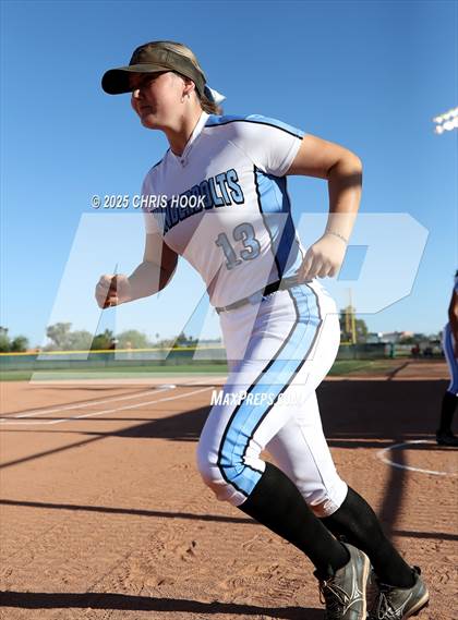 Thumbnail 3 in Mica Mountain vs Salpointe Catholic (AIA Softball 4A Semifinal) photogallery.
