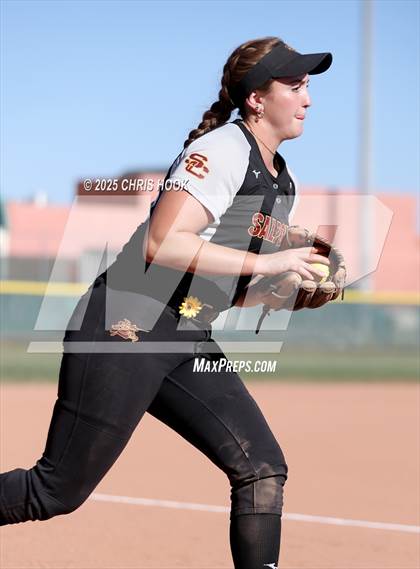 Thumbnail 2 in Mica Mountain vs Salpointe Catholic (AIA Softball 4A Semifinal) photogallery.