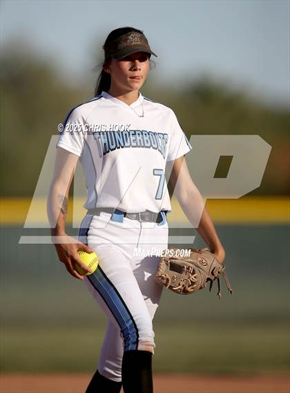 Thumbnail 3 in Mica Mountain vs Salpointe Catholic (AIA Softball 4A Semifinal) photogallery.