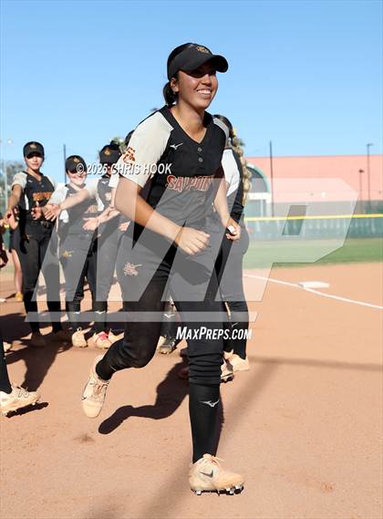 Thumbnail 1 in Mica Mountain vs Salpointe Catholic (AIA Softball 4A Semifinal) photogallery.