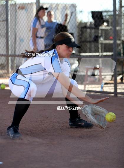 Thumbnail 2 in Mica Mountain vs Salpointe Catholic (AIA Softball 4A Semifinal) photogallery.