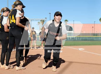 Thumbnail 1 in Mica Mountain vs Salpointe Catholic (AIA Softball 4A Semifinal) photogallery.