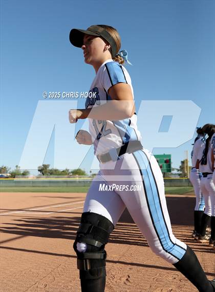 Thumbnail 3 in Mica Mountain vs Salpointe Catholic (AIA Softball 4A Semifinal) photogallery.